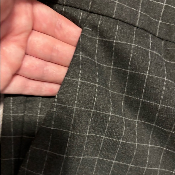 Banana Republic Window Pane Print Grey Suit - Picture 9 of 11